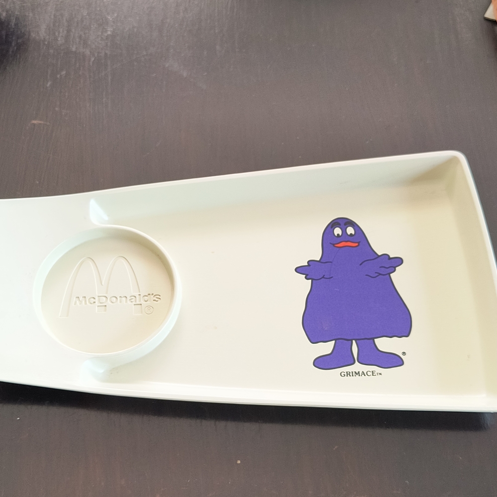 1970's Vintage McDonald's Grimace Snack Tray / Collectible